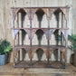 Vintage Solid Wooded Arched Temple Wall Display Shelf Shelves