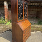 Vintage Georgian Mahogany Glazed Bureau Bookcase Chest of Drawers Writing Desk