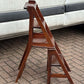 Victorian Vintage Metamorphic Mahogany Chair That Folds Over Into Library Steps