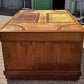 Large Vintage Victorian Mahogany Partners Pedestal Desk, Drawers And Cupboards