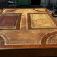 Large Vintage Victorian Mahogany Partners Pedestal Desk, Drawers And Cupboards