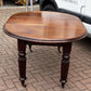 Vintage Victorian Extending Mahogany Dining Table & 4 Chairs