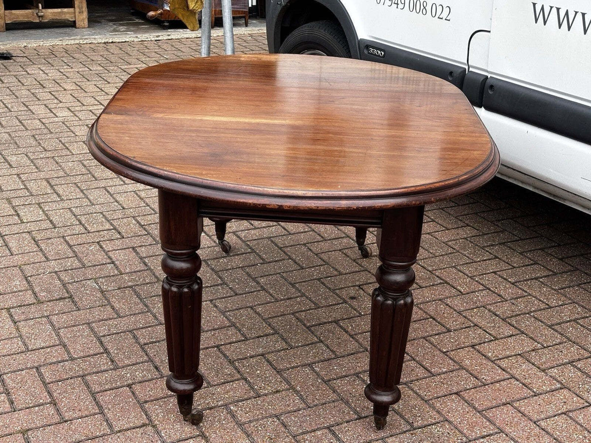 Vintage Victorian Extending Mahogany Dining Table & 4 Chairs