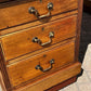 Large Vintage Victorian Mahogany Partners Pedestal Desk, Drawers And Cupboards
