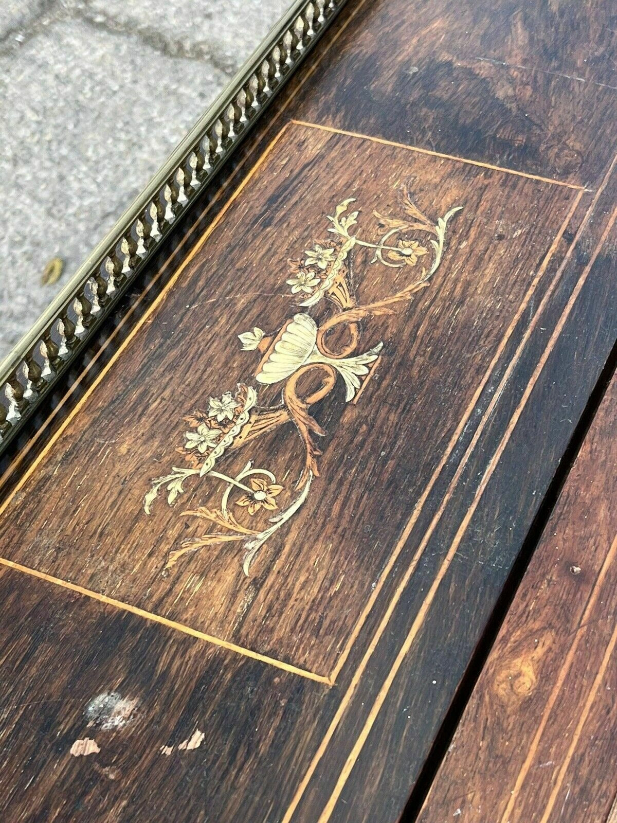Vintage English Victorian Rosewood Davenport Desk & Chair, Possibly By James Shoolbred.