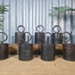 Vintage Iron Metal Pot Handle Utensil Planter Pen Desk Storage