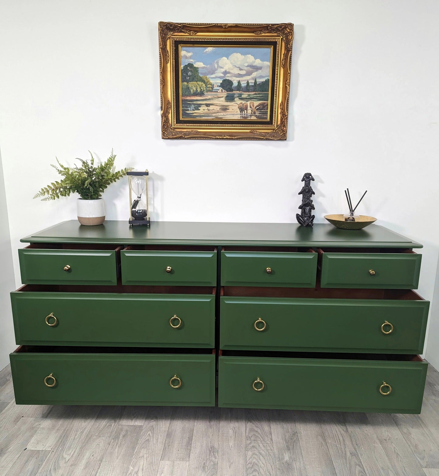 Stag Minstrel Captains Chest , 8 Drawer Captains Chest