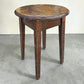 Antique Rustic round side table - farmhouse Wales