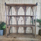 Vintage Solid Wooded Arched Temple Wall Display Shelf Shelves