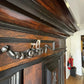 Early 18thC Gothic Antique Cabinet On Stand, Lots Of Drawers, Fitted Interior & Pigeon Holes