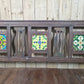 Vintage Rustic Solid Wooden Garden Bench Seat Day Bed