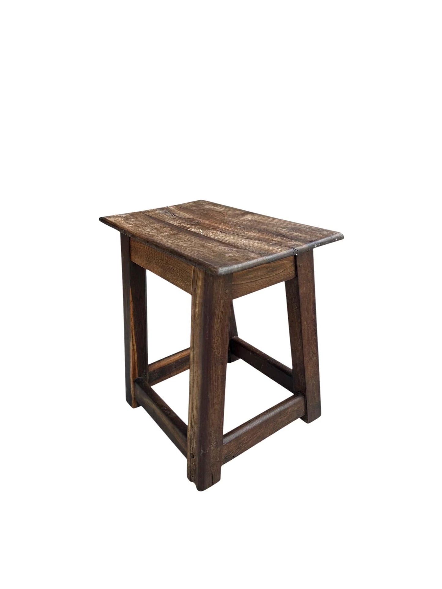 Antique dark Walnut Rustic side table