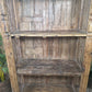 Large Vintage Reclaimed Rustic Carved Indian Solid Wooden Bookcase Shelving Unit