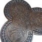 Antique Clover leaf Shamrock bobbin side table