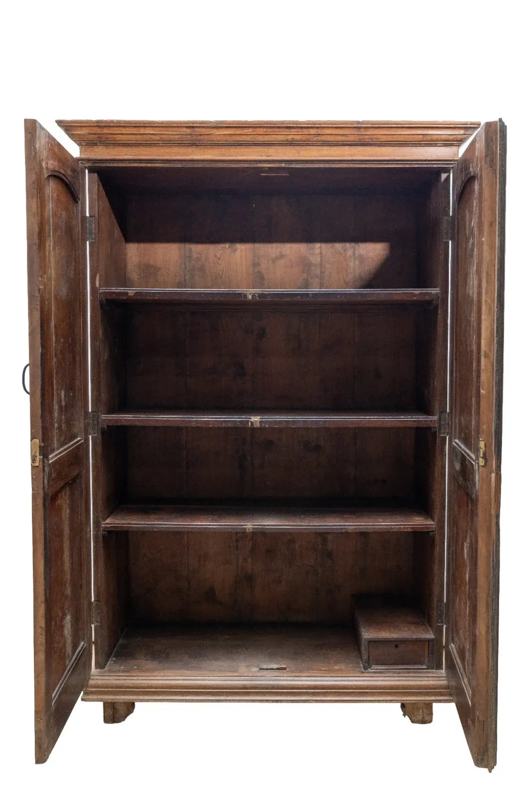 Large Vintage Colonial Indian Hardwood Wardrobe Houskeepers Cupboard