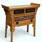 Vintage Oriental Console Table With 2 Drawers And A Cupboard.
