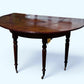 Mahogany Horseshoe Hunt Wine Tasting Social Table, Folds Down & with Storage.