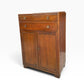 Vintage Oak Tallboy cupboard chest of drawers linen cupboard.