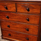 Vintage Victorian Tallboy Mahogany Chest Of Drawers. Big Deep Drawers.