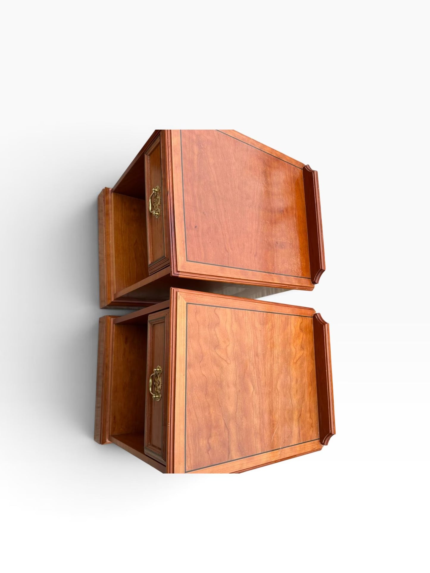 Vintage style bedside tables by Pedley of Saffron Walden