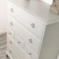 Stag minstrel white tallboy 7 drawer chest of drawers, professionally sprayed grey