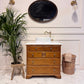 Wooden Single Vintage Bathroom Vanity With Sink