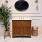 Wooden Carved Vintage Vanity Unit