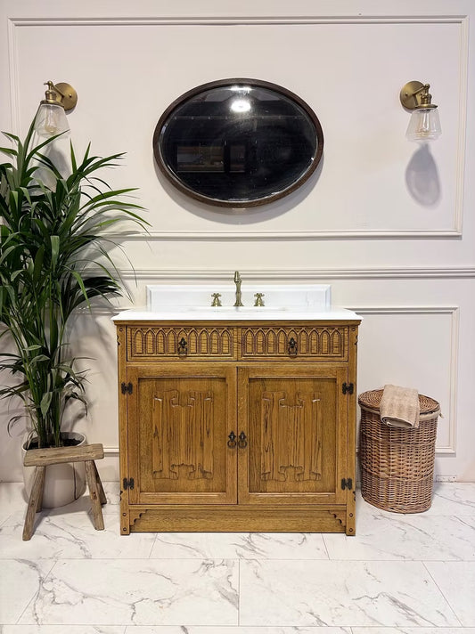 Vintage Reclaimed Vanity Unit With Basin