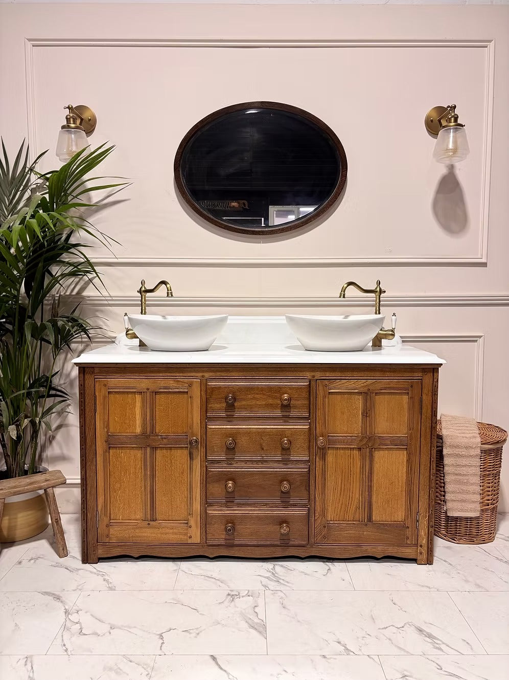 W1408mm Vintage Double Bathroom Vanity Unit - Elizabeth II - Available