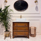Oak Vintage Bathroom Vanity Unit