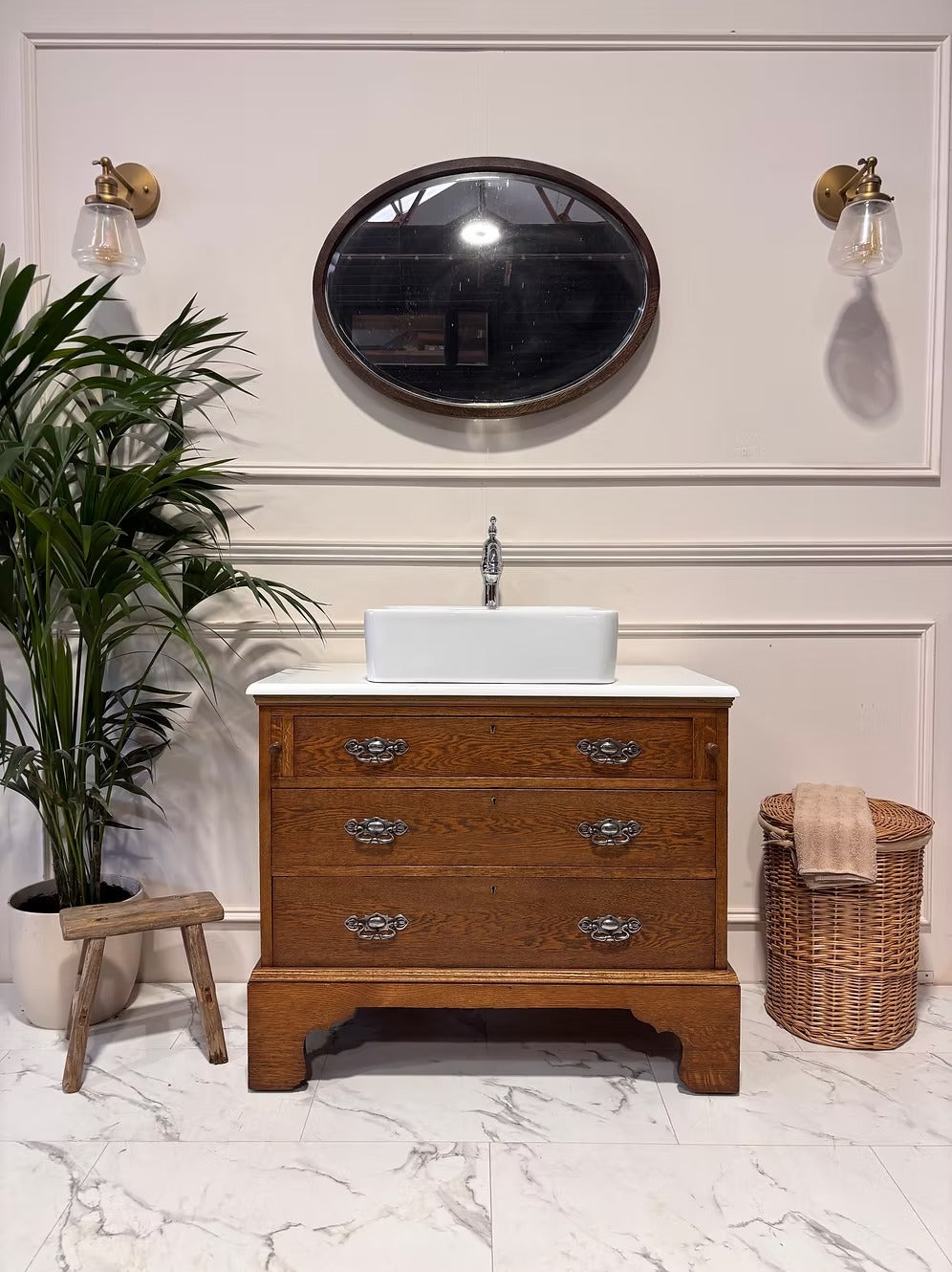 Traditional Vintage Bathroom Vanity Unit - George IV