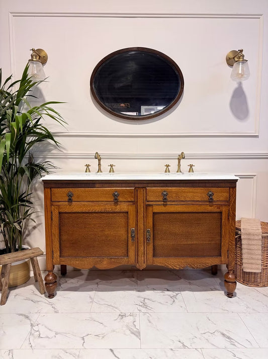 W1380mm Vintage Bathroom Double Vanity Unit - Spencer - Available