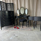 Art Deco Black & Gold Bedroom Furniture Set: Gothic Olympus Style