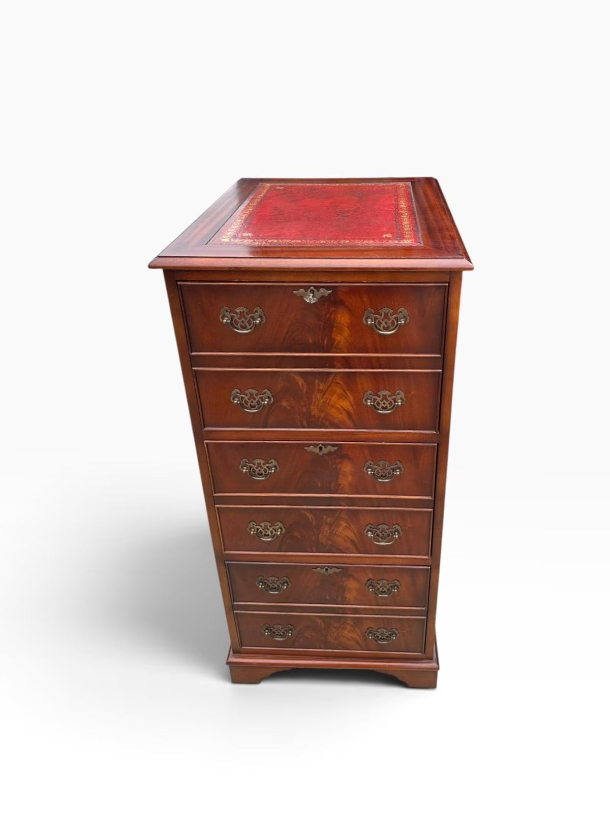 Vintage Tall Georgian style Mahogany filing cabinet drawers