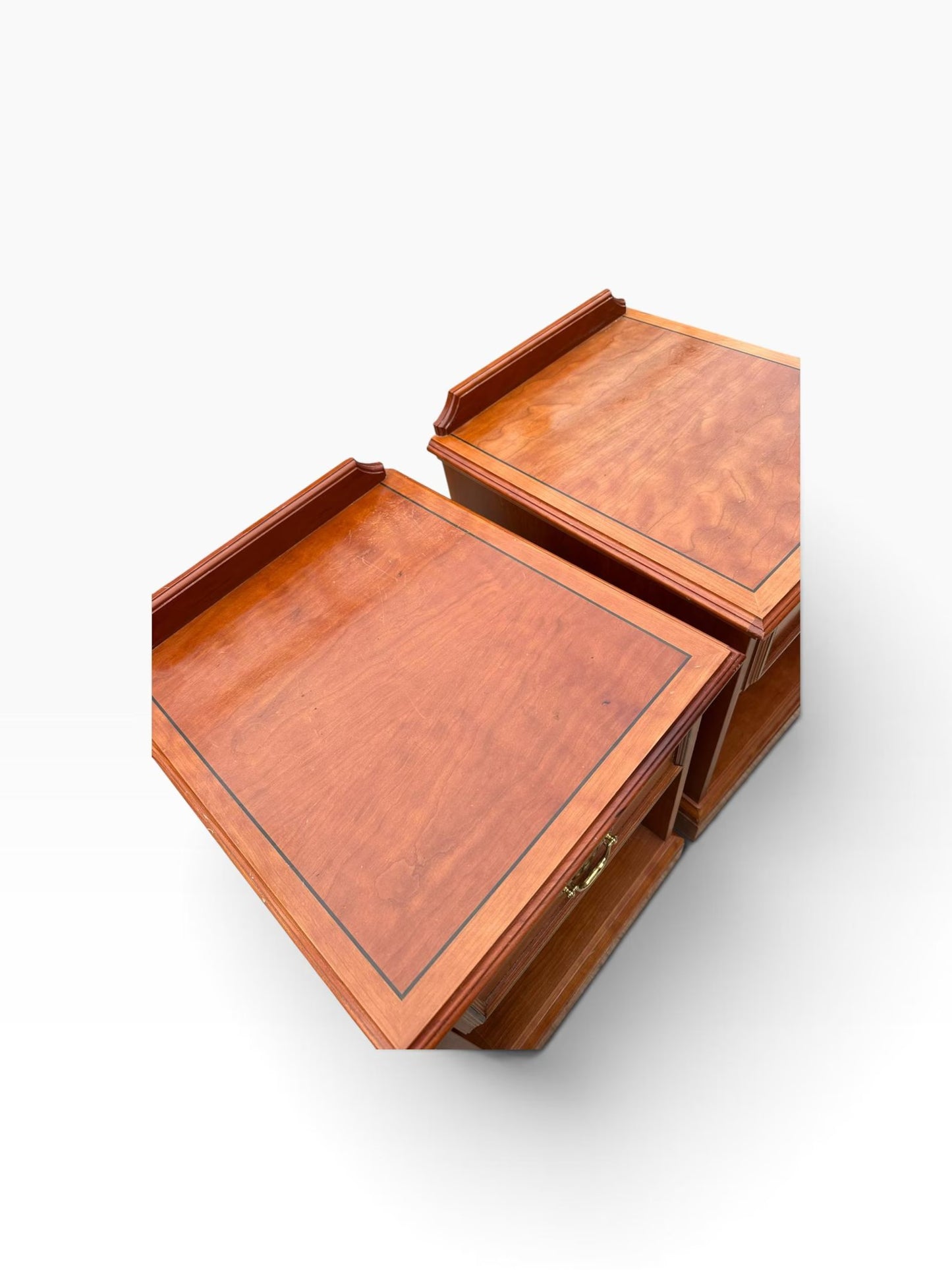 Vintage style bedside tables by Pedley of Saffron Walden