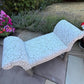 Window Seat, Scroll Armed Bench, Upholstered Cream Willow Fabric Hallway Chair