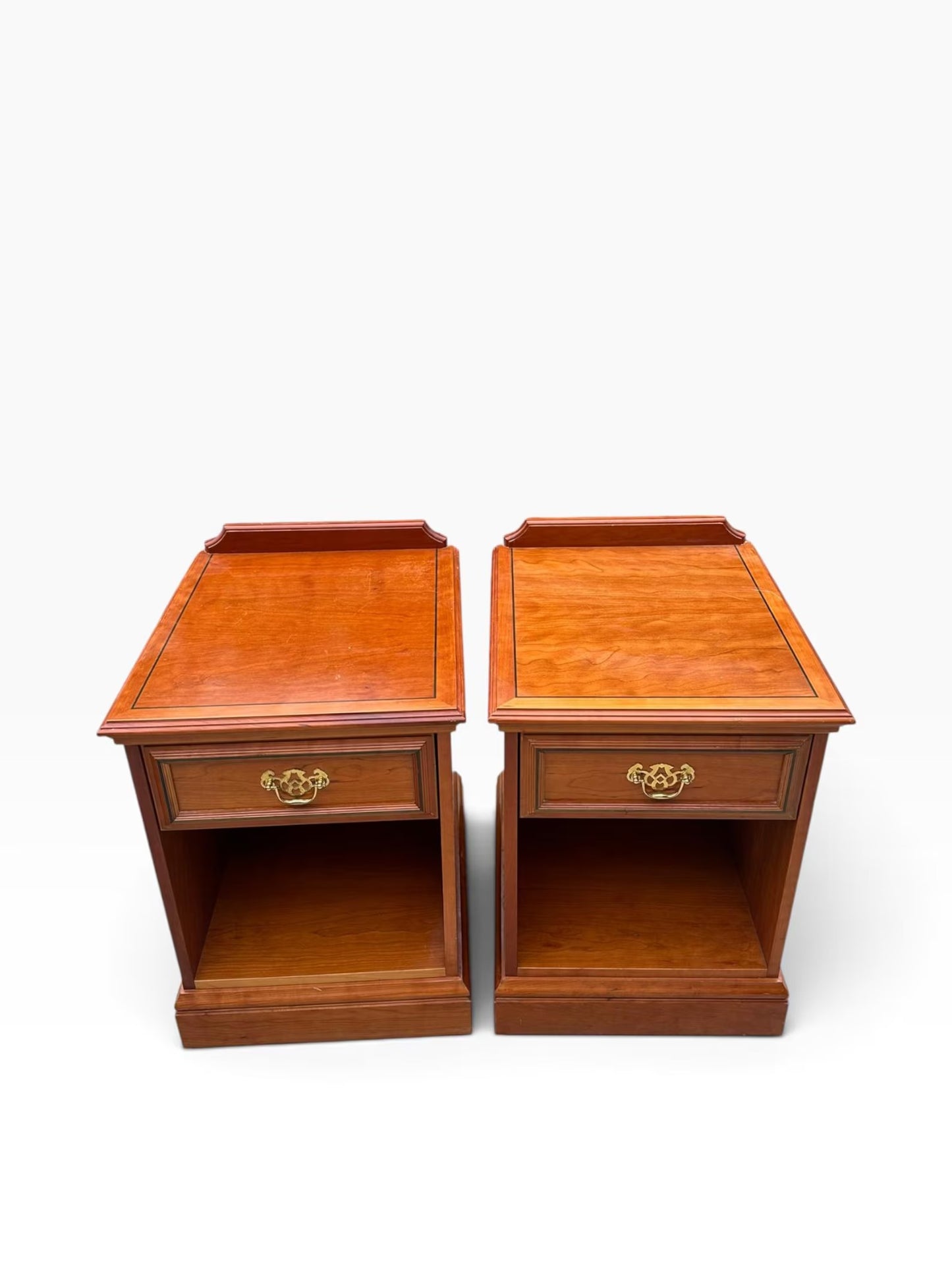 Vintage style bedside tables by Pedley of Saffron Walden