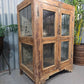 Vintage Drinks Display Cabinet Reclaimed Indian Freestanding Kitchen Bathroom