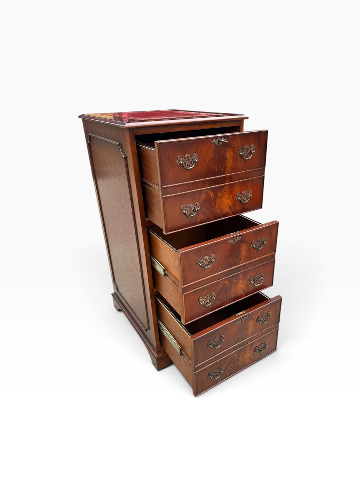 Vintage Tall Georgian style Mahogany filing cabinet drawers