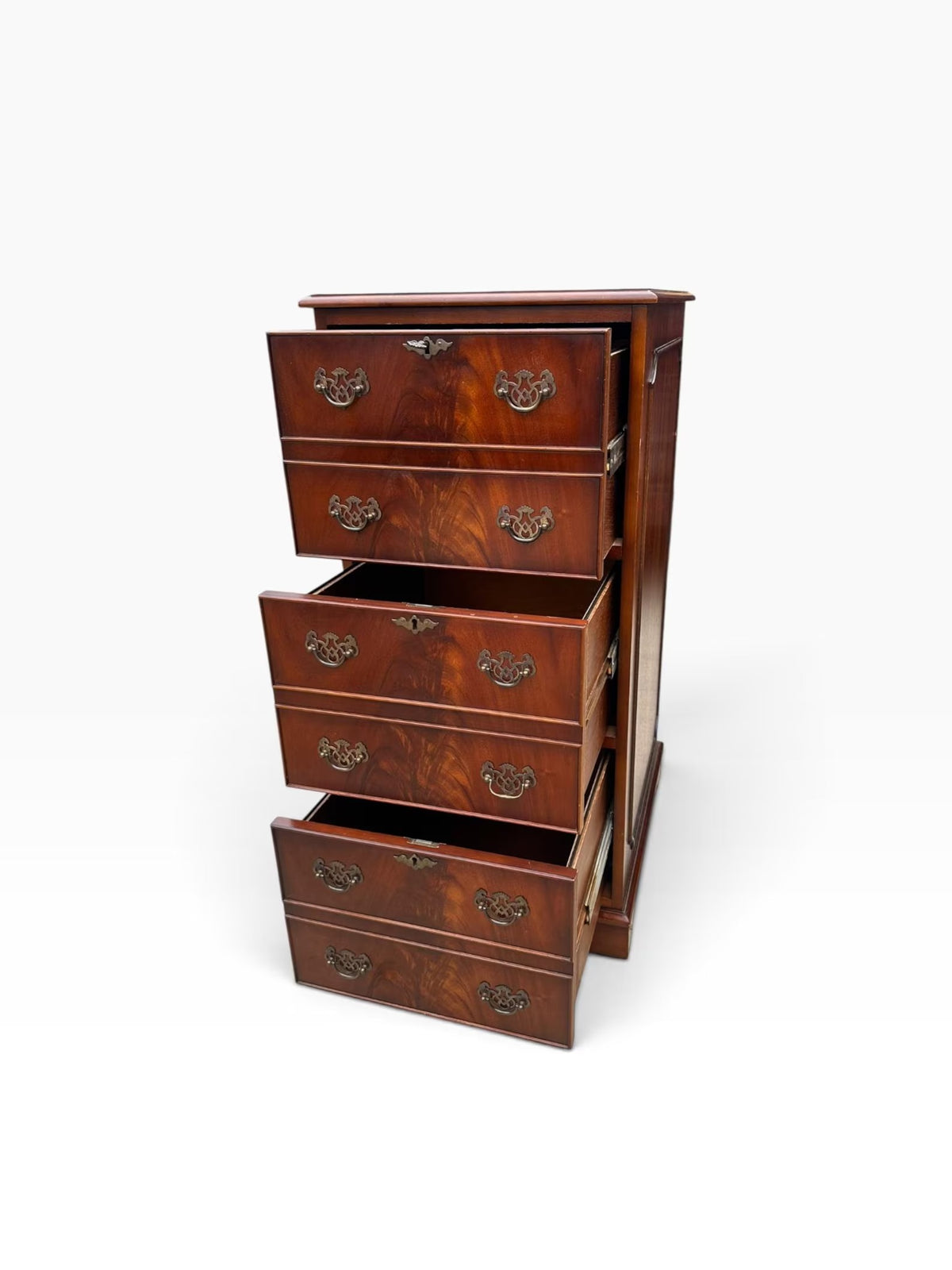 Vintage Tall Georgian style Mahogany filing cabinet drawers