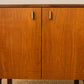 Mid Century Teak Retro Drinks Cabinet | Vintage Bedside Table | Compact Drinks Cabinet | Vinyl Storage | Danish Modern Style