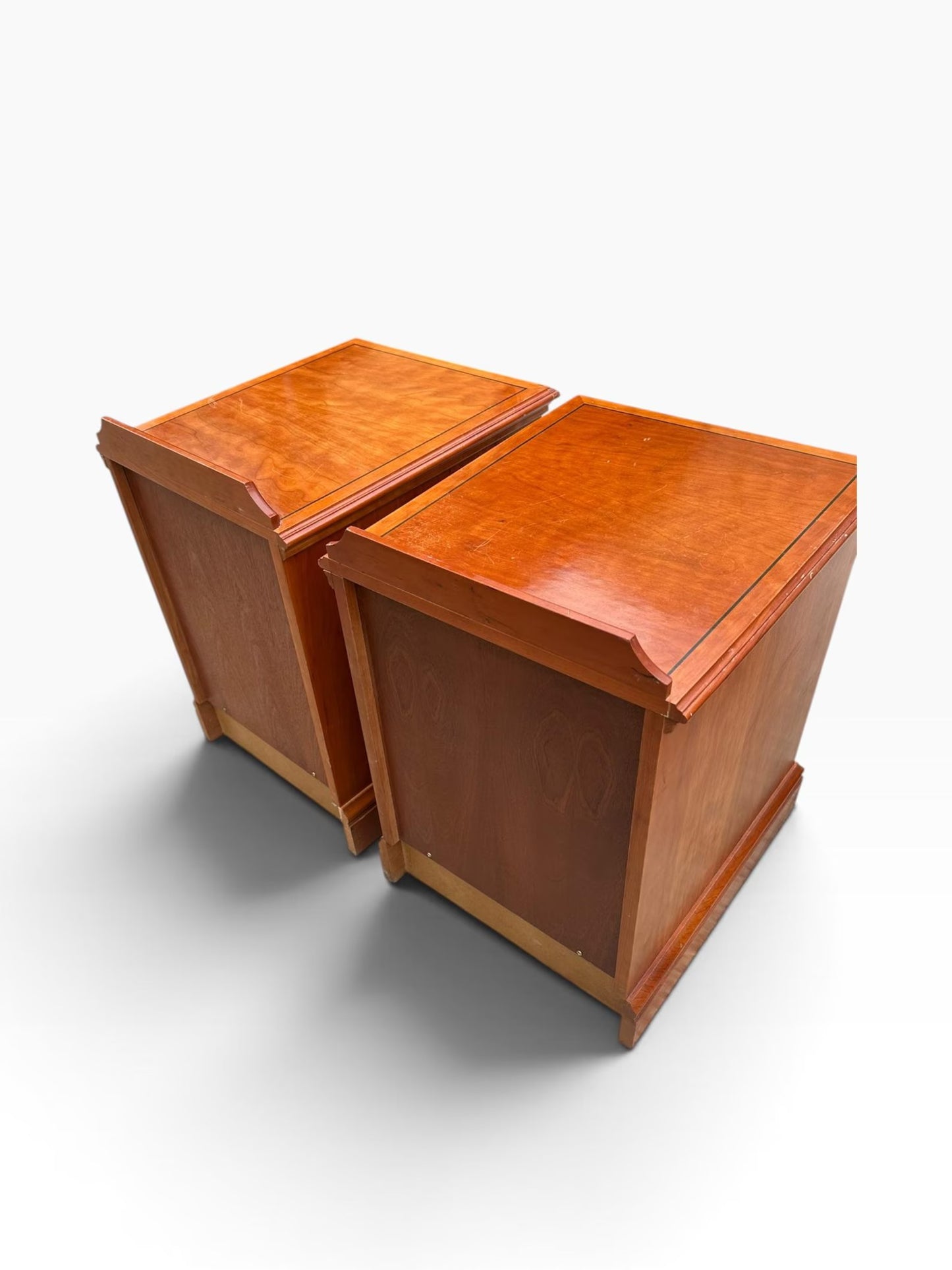 Vintage style bedside tables by Pedley of Saffron Walden
