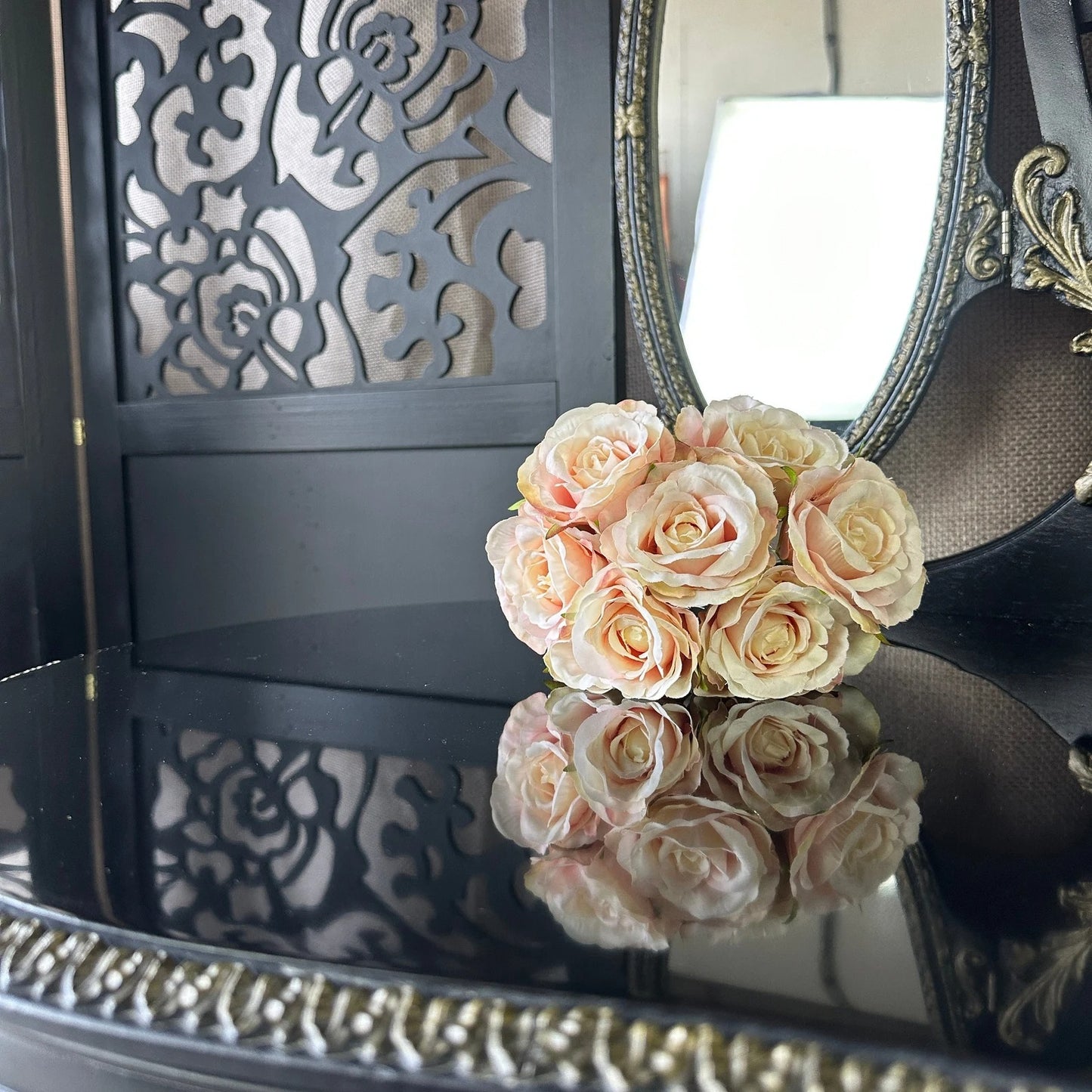 Art Deco Black & Gold Bedroom Furniture Set: Gothic Olympus Style