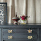 Painted Black Antique Sideboard Victorian Sideboard Heavily Carved