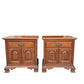 Vintage Cherry wood bedside chest of drawers cupboards