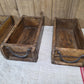 Vintage Indian Wooden Brick Mould With Handles Kitchen Bathroom Storage Box