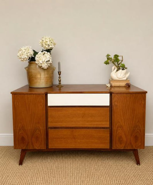 Vintage Meredew Mid Century Sideboard | Compact Drinks Cabinet | Media Console