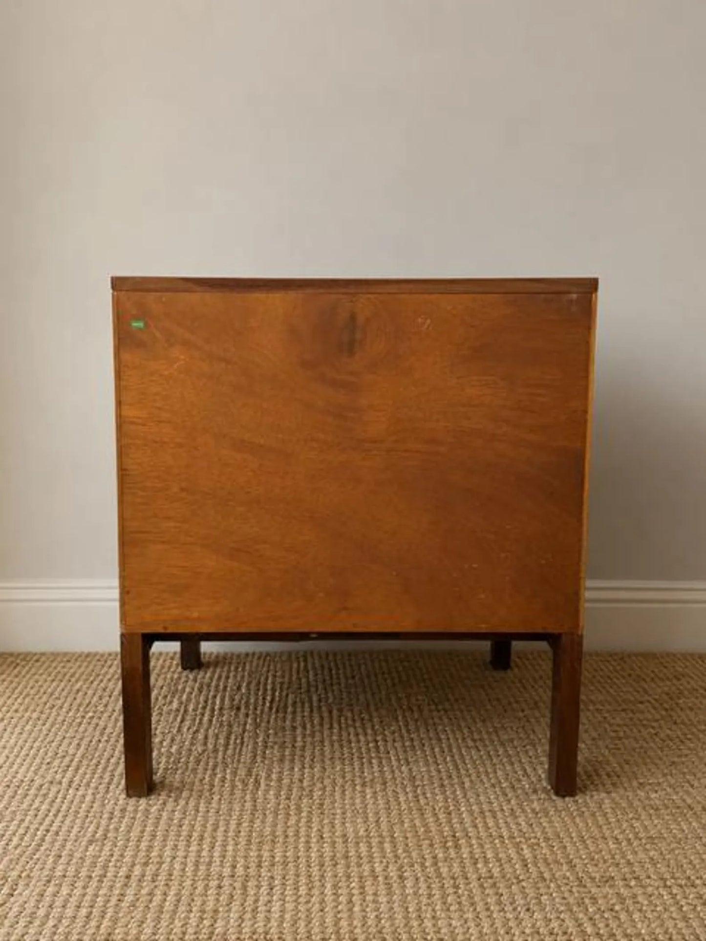 Mid Century Teak Retro Drinks Cabinet | Vintage Bedside Table | Compact Drinks Cabinet | Vinyl Storage | Danish Modern Style