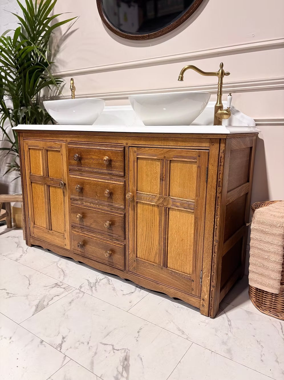 W1408mm Vintage Double Bathroom Vanity Unit - Elizabeth II - Available