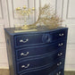 Painted Navy Chest of Drawers French Style Drawers Commissions Open Olympus Furniture